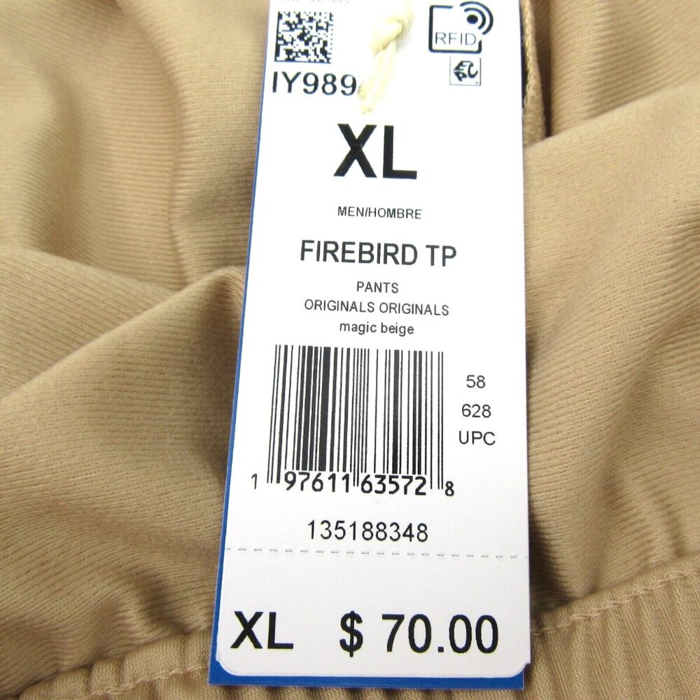 Adidas Originals Firebird Track Pants Mens Size XL Beige NEW IY9894 - Picture 11 of 14